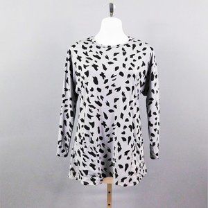 Women Gray Black Shirt S